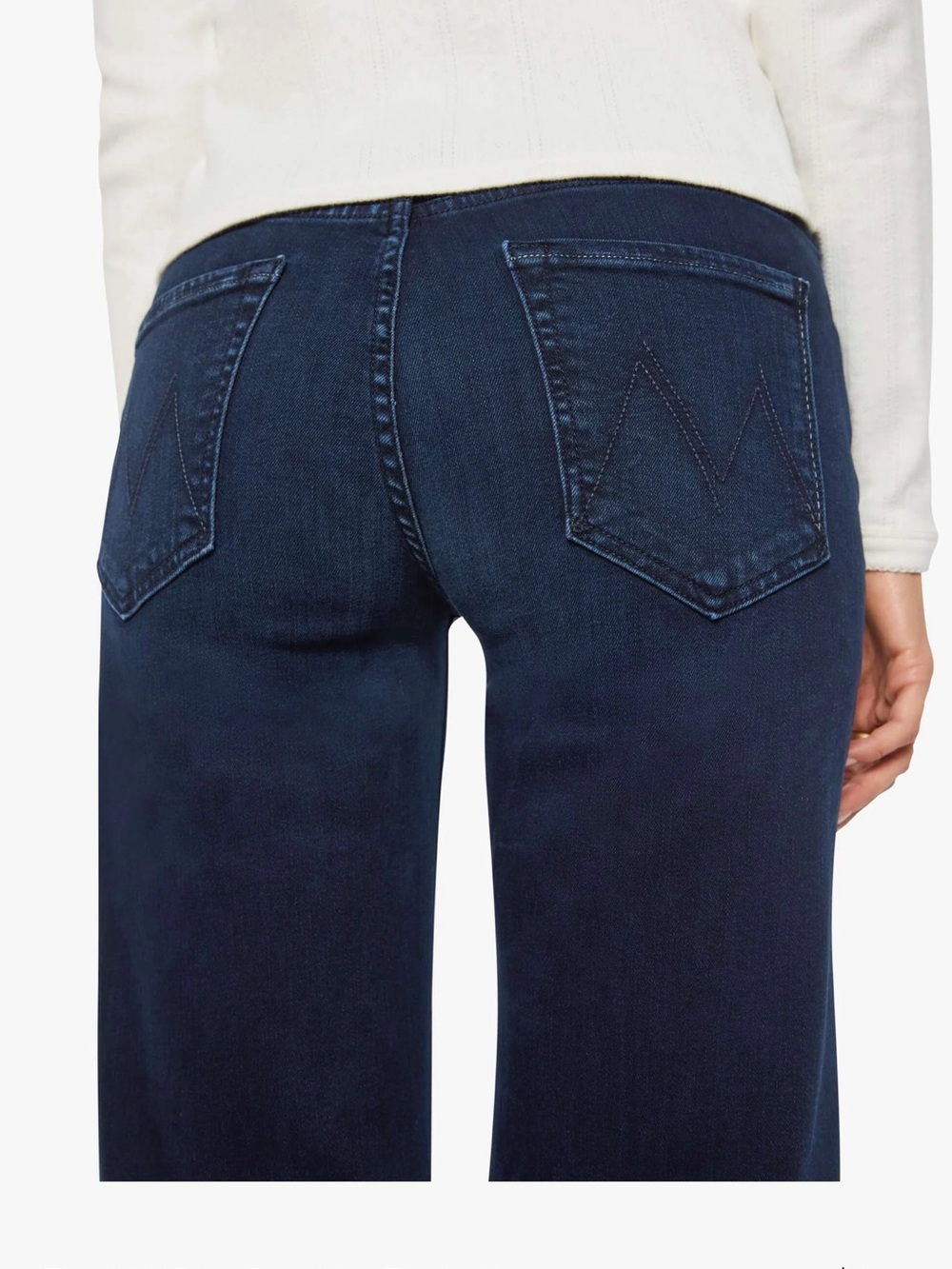MOTHER Mid-Rise Rambler Zip Ankle Dark Wash Size 31 - Picture 2 of 16